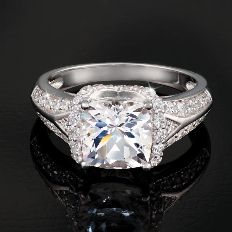 Platinum-Finished Sterling Silver Danburite Collector's Ring